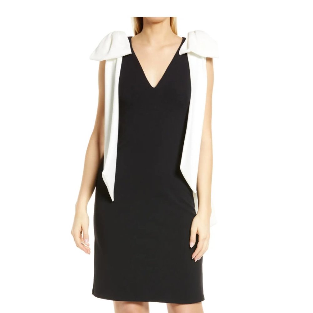 Tadashi Shoji Black and White Dress